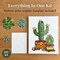 DIY Cactus Button Art Kit, 8x10 Canvas Craft Kit, Easy DIY Home Decor Kit, Craft Kit for Adults, Gift Idea